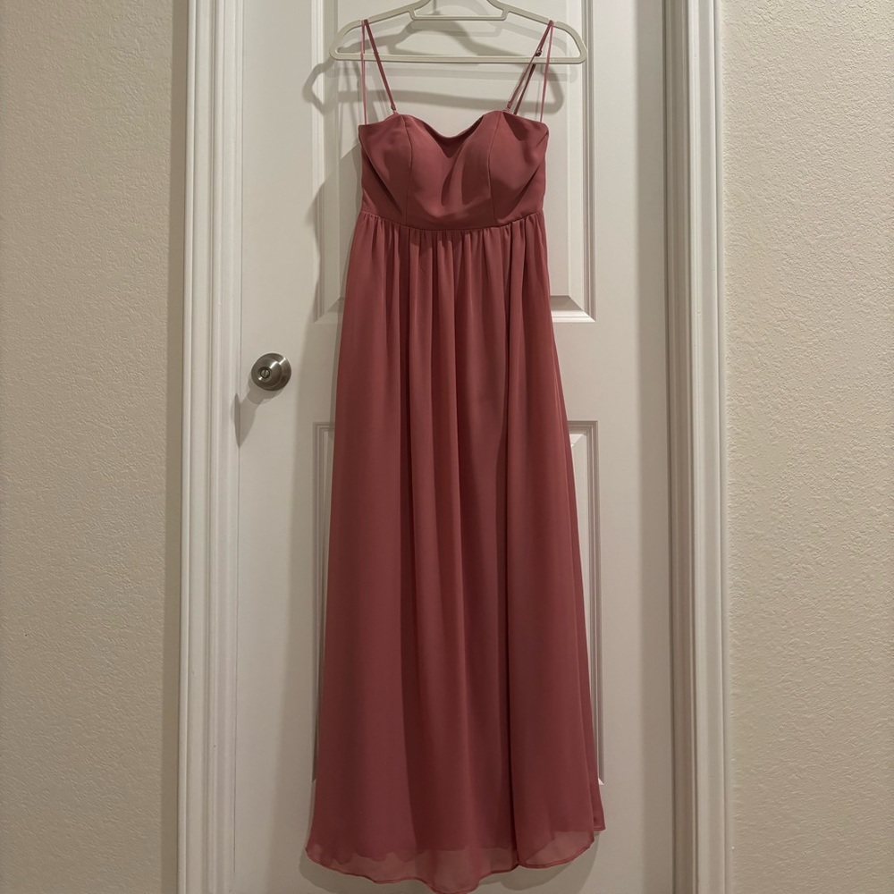 Birdy Grey Mulberry Pink Bridesmaid Dress Size XS